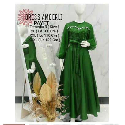 PAKAIAN GAMIS WANITA TERBARU/MAXI AMBERLI DRESS 3 SIZE XL-XXL-XXXL/MATT MOSCREPE MIX TILLE DAN BROKAT/PAKAIN MUSLIM TERBARU/PAKAIAN GAMIS TERBARU/GOOD QUALITY