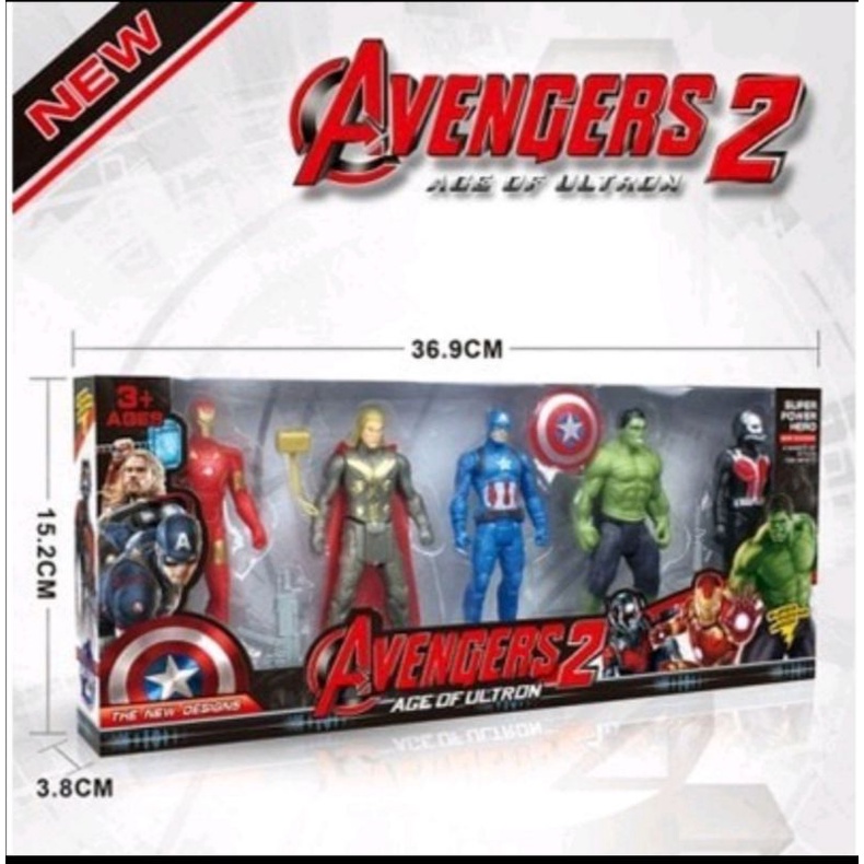 Mainan Robot avengers age of ultron Action figure karet 2115 dos