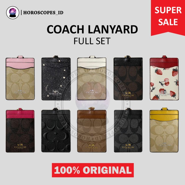 

READY ID Card Holder / Lanyard / Name Tag Holder - Gantungan Coach Original - Foto Utama TERBARU