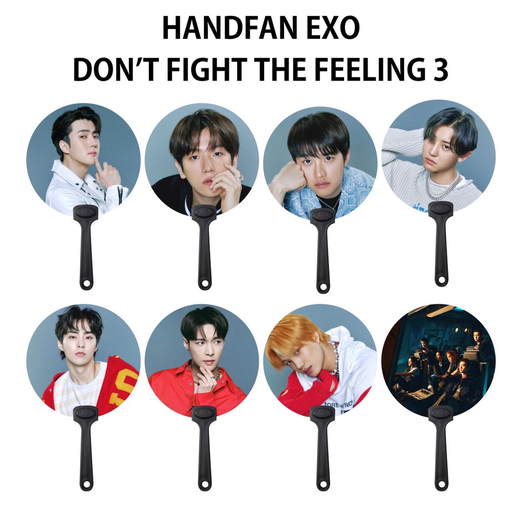 KIPAS TANGAN / HANDFAN EXO Don't Fight The Feeling - 3