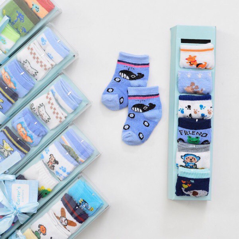 LID9039 - 7 in 1 Kaos Kaki Bayi Cotton Boys/ Girls