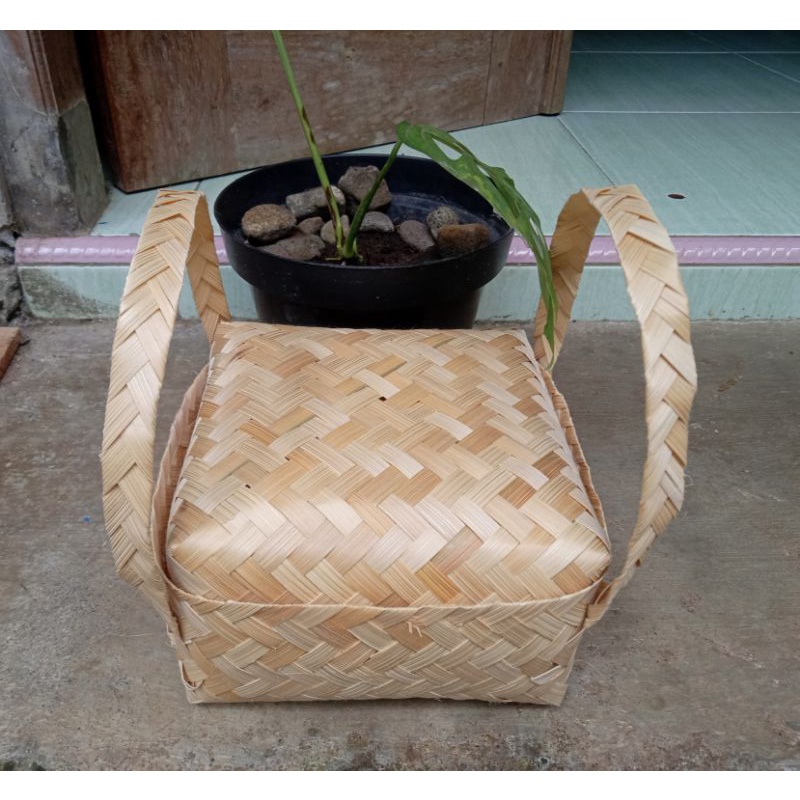 

[ Halodul ] Besek Bambu tas 20x20 10 Pasang