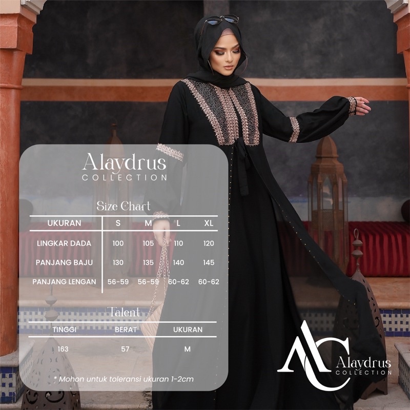 Abaya Dress Maxi Arab Saudi Bordir Zephy Turki Umroh Dubai Turkey By AlaydrusCollection 828