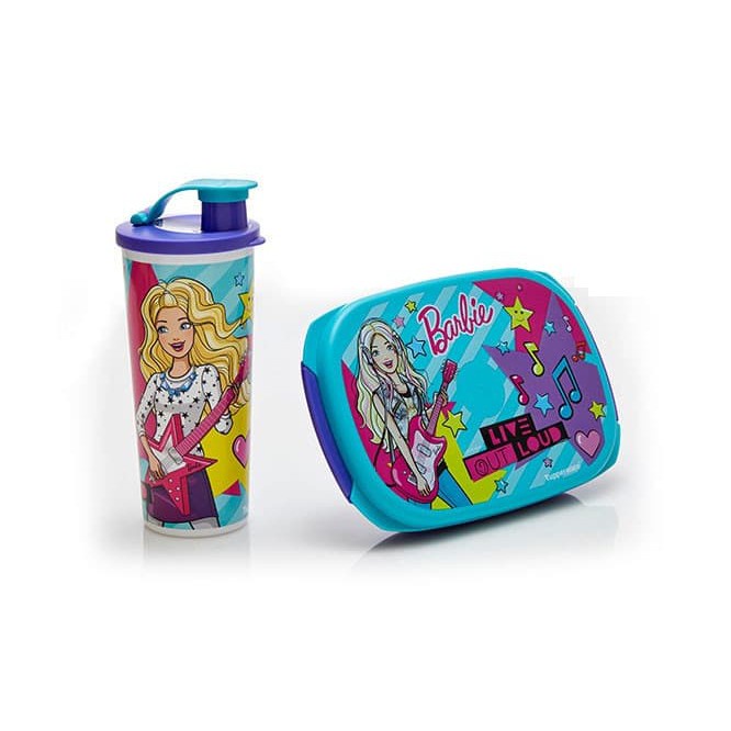 Tupperware SALE   Barbie lunch set - Tempat makan anak free gelang - Murah - PROMO