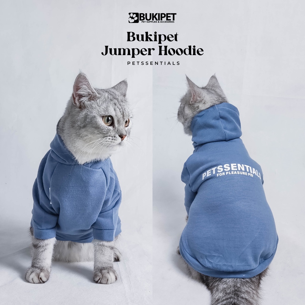 baju kucing anjing kelinci monyet lucu murah aksesoris hewan kecil - HOODIE PETSSENTIALS