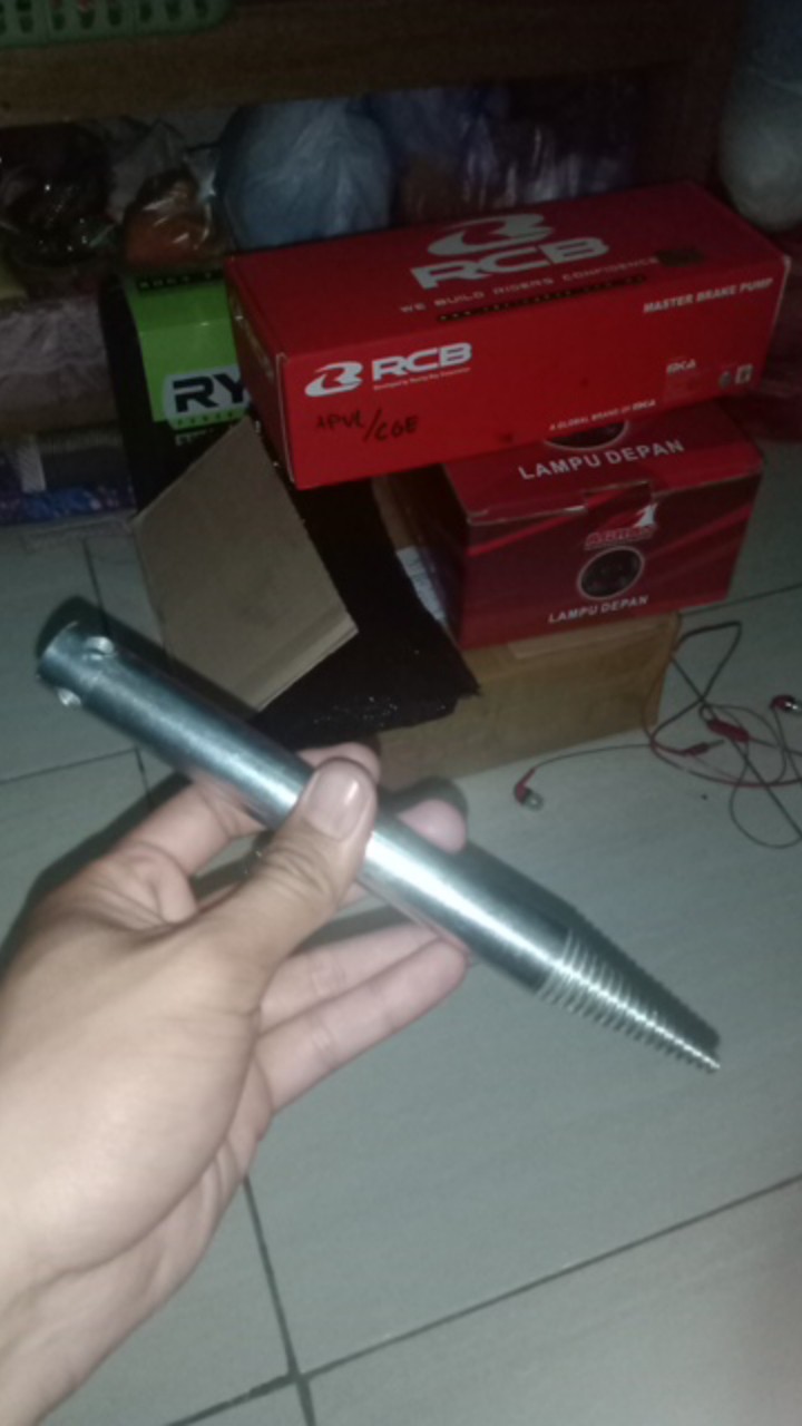 As Poles Panjang 20 Cm Lobang As 12mm