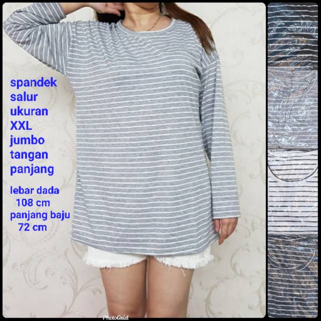 Meygrosir Spandek salur ukuran jumbo XXL.wanita masa kini