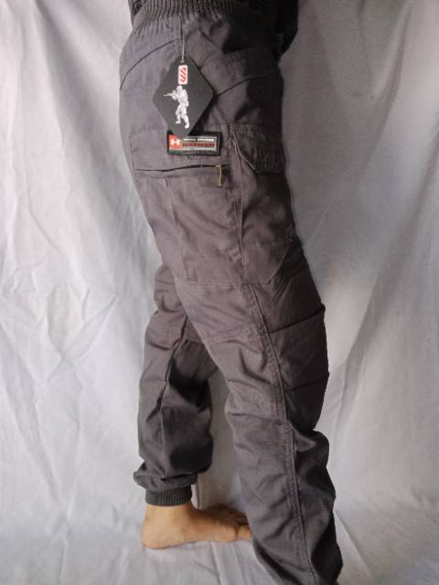 Celana Joger Anak Tactical Outdoor Krem,Hitam,Abu Riptop