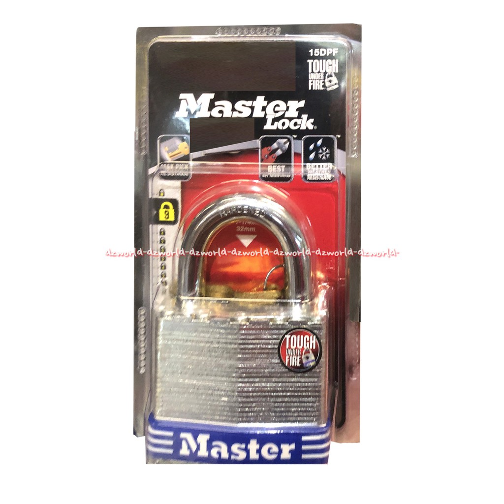 Master Lock Padlock Gembok Kunci 32mm Kotak Tahan Api