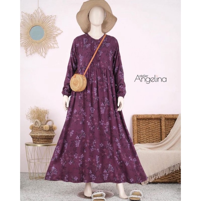 Sarah dress winter floral Atelier Angelina