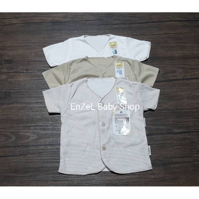  Baju  Bayi  Tangan Pendek Neci size Newborn Khaki Series 