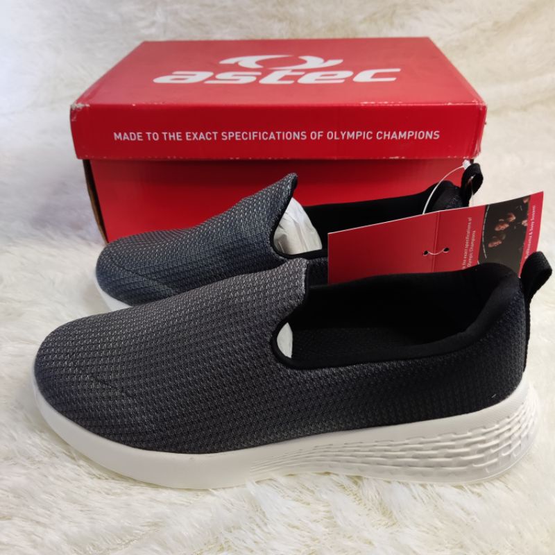 sepatu anak slip on original Astec Devon Jr Walking Shoes - Black/Pink