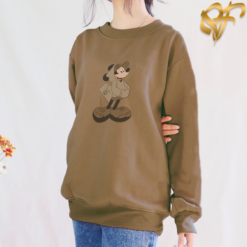 Sweater Mickey Mouse Bag Gucci Iconic| Sweater Wanita &amp; Pria Terbaru | Dhea fashion