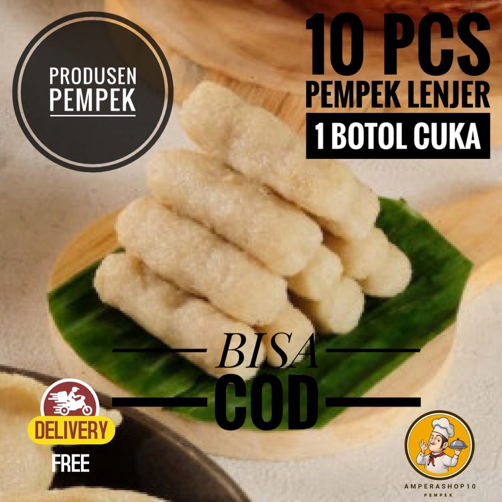 

PEMPEK PALEMBANG ASLI PAKET 10 PCS LENJER PRODUSEN
