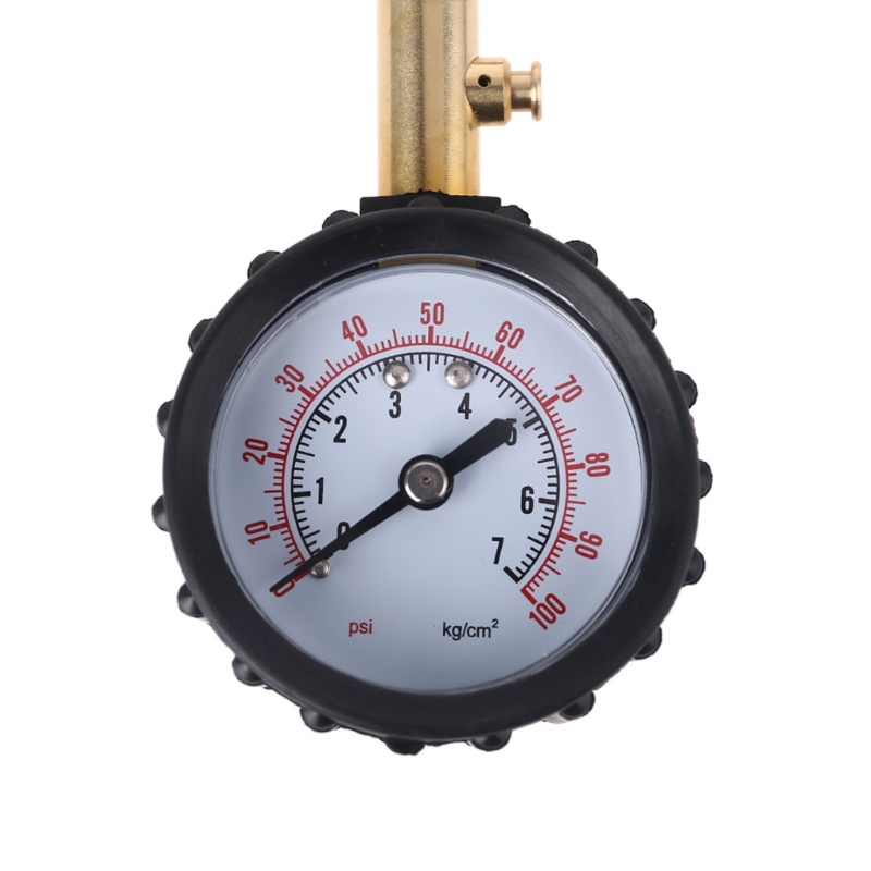 Gro 0-100 PSI Tire Pressure Gauge Tire Pressure Measuring Instrument Easy Read Dial Type Gauge for Car Motorcycle