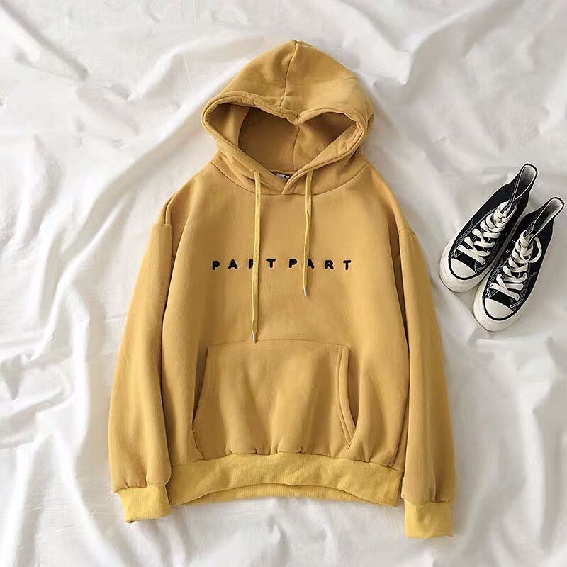 IvannaCollection Sweater Hoodie Wanita Oversize Tebal Jaket Hodie Couple Pasangan Part Part