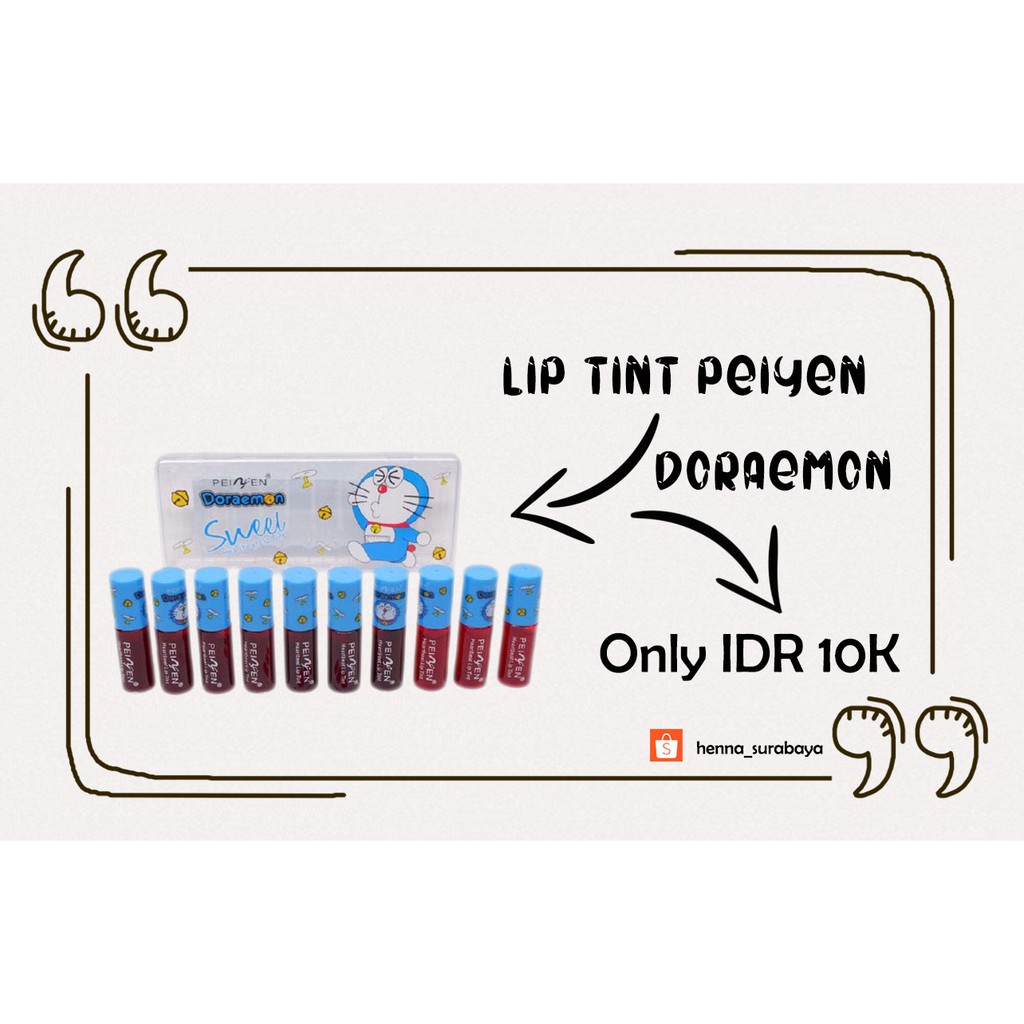 ⭐HS⭐ LIPTINT PEIYEN DORAEMON MINI