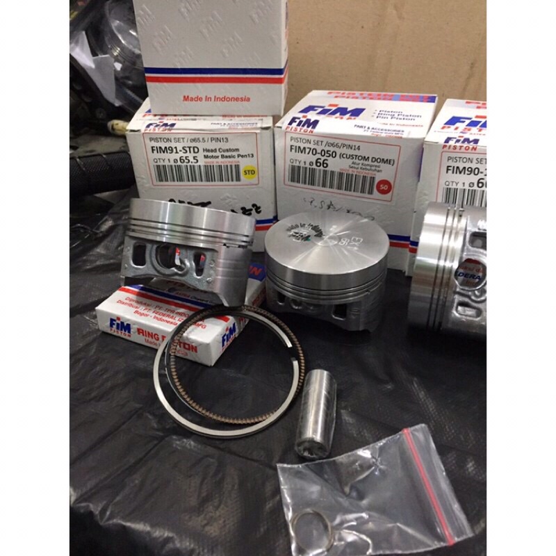 piston kit fim mentahan dome ukuran 65.5 66 66.5 67 67.5 68mm pin 14 15 16-1