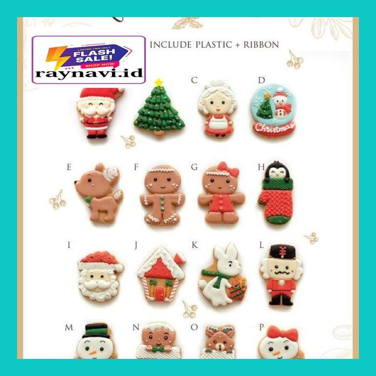 

5A40D5Par Christmas Decorated Cookies Large A3D04Tm