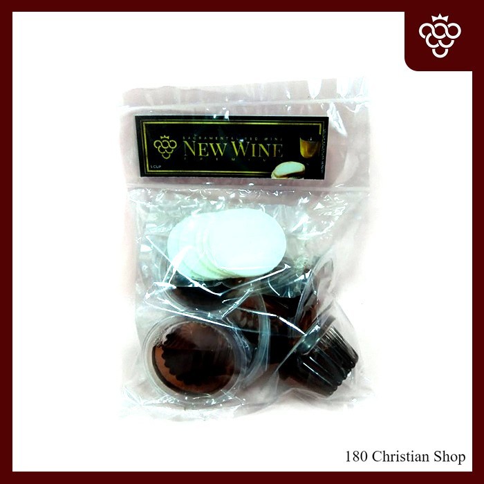 

Anggur Perjamuan Kudus Premium Cup + Hosti - Isi 5 cup