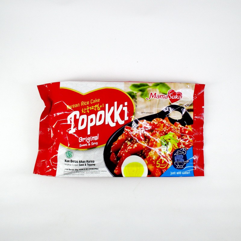 

MamaSuka Topokki Original Sweet Spicy 134 Gr (Ready To Cook)