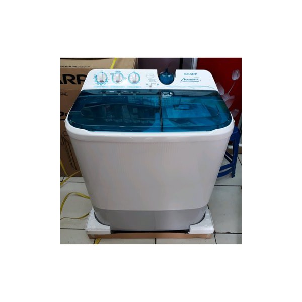 Mesin Cuci 2 Tabung Sharp EST 95 CR AQUA MAGIC BIG PULSATOR 9.5 KG Cuci Dan Kering