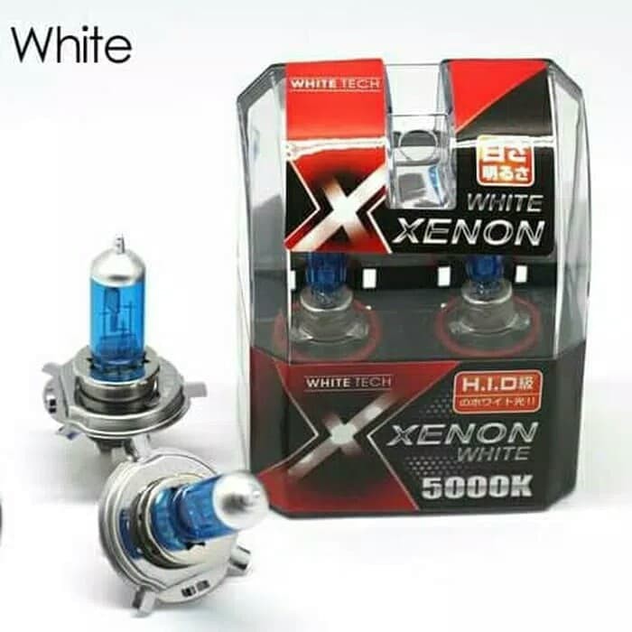 bohlam xenon h4 lampu michiba white