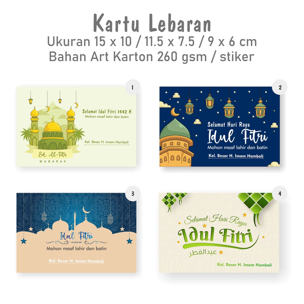 

KARTU LEBARAN KARTU HARI RAYA KARTU UCAPAN LEBARAN