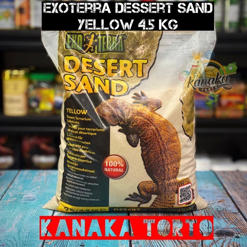Exoterra Dessert Sand Yellow 4.5 Kg Alas Bearded Dragon Uromastyx