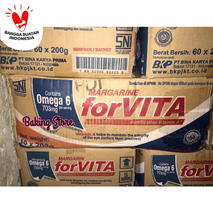 

Mentega Forvita Sachet Sachet 60x200gr - Gosend Only!!