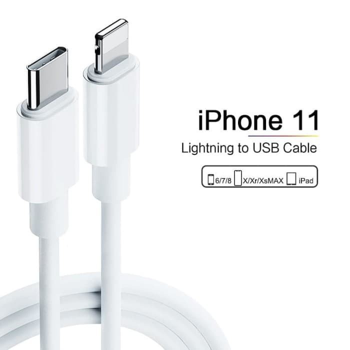 Kabel Data Charger Lightning to Type-C iPhone 11pro Max XR XS Max ORI