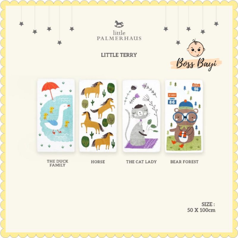 Handuk Bayi / Anak Little Terry by Little Palmerhaus 50x100-2