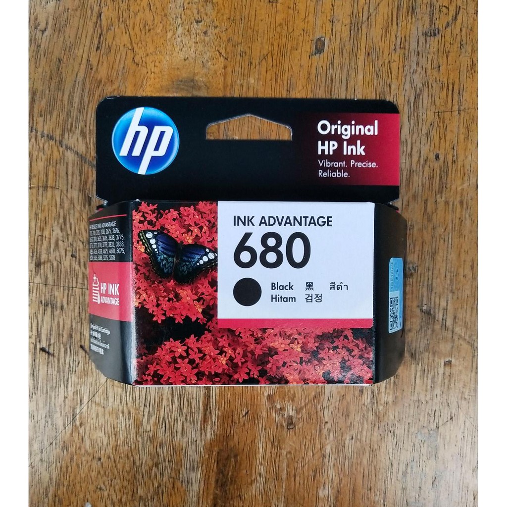 CARTRIDGE HP 680 BLACK / TINTA CATRIDGE HP680 HITAM ORIGINAL - RESMI