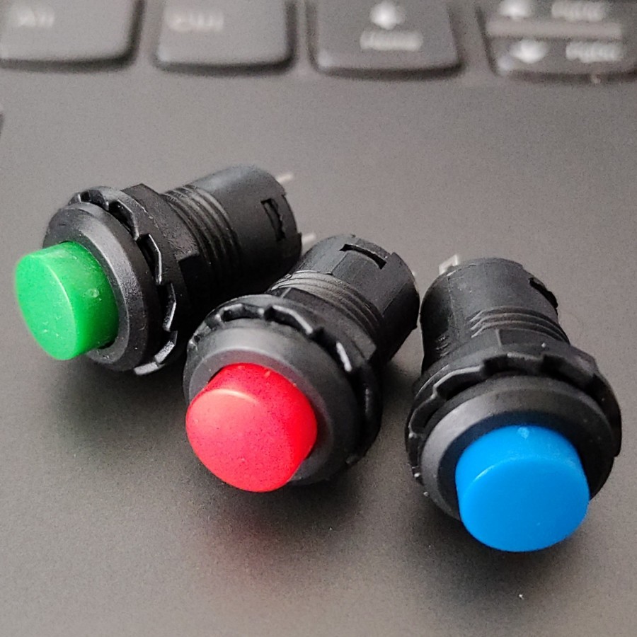 Tombol Push Button 3A Switch Saklar Tekan Push ON OFF AC DC Bahan PVC