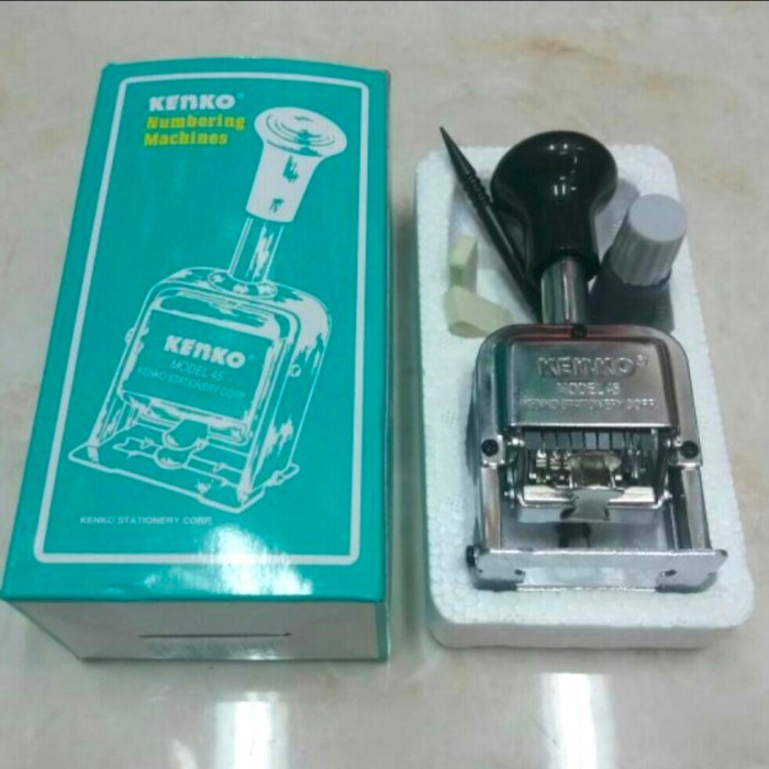 

Automatic Numbering Machino KENKO 45 / Stempel Nomorator 6 Digit