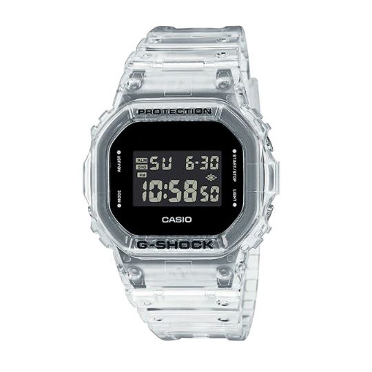 Jam Casio G-Shock DW-5600SKE DW5600SKE Transparan Putih Bening Original