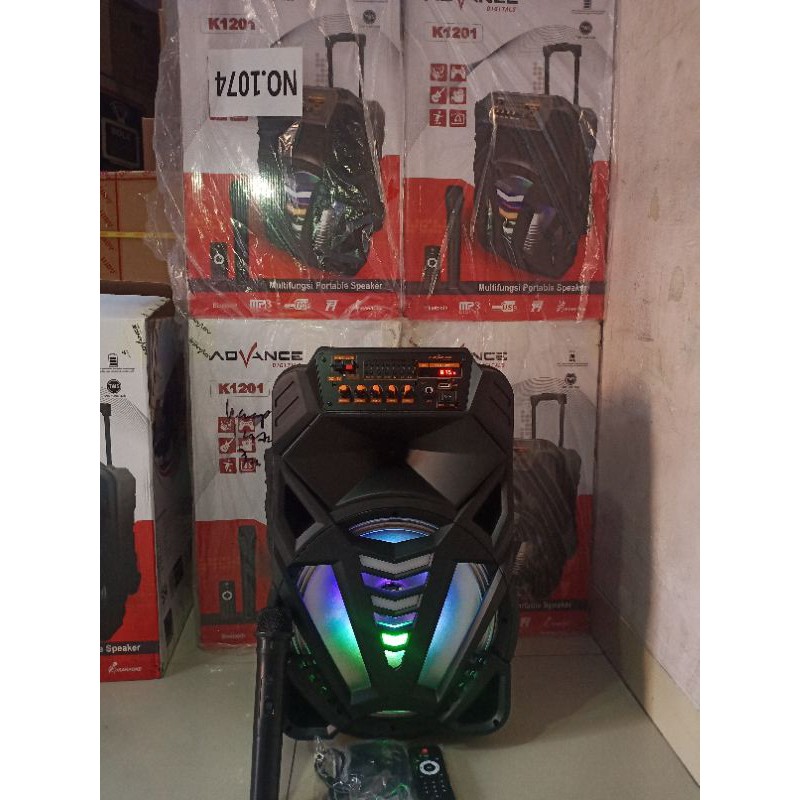 ADVANCE K-1201 Speker meeting portable 12" ready stok banyak