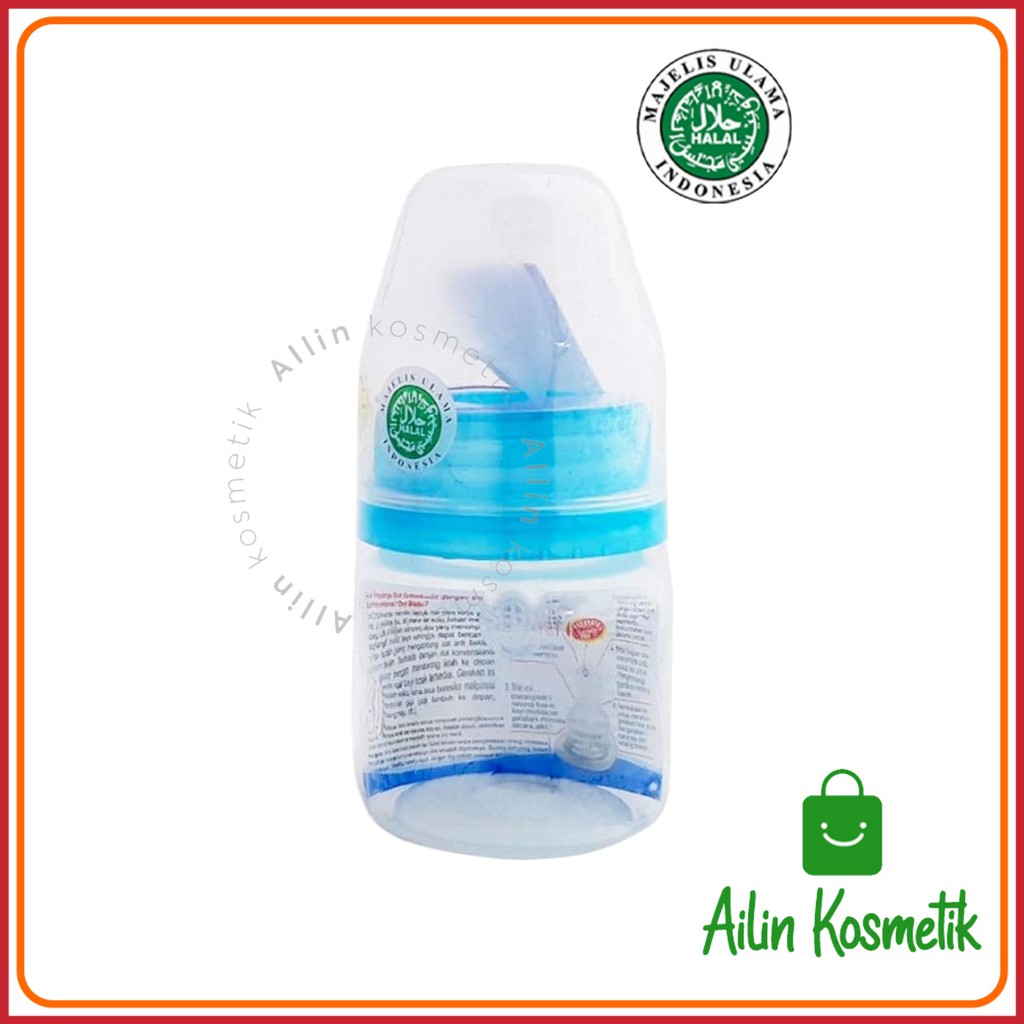 HUKI Botol Susu Dot Gepeng Nipple Silikon HALAL ORIGINAL / Botol Susu Bayi 60ml 120ml 240ml by AILIN