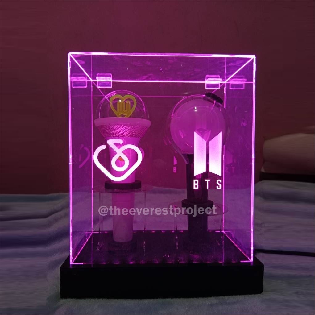 Lightstick IU Versi 3 x BTS Versi Special Edition / Box Lightstick Akrilik Dengan Lampu / Lightstick