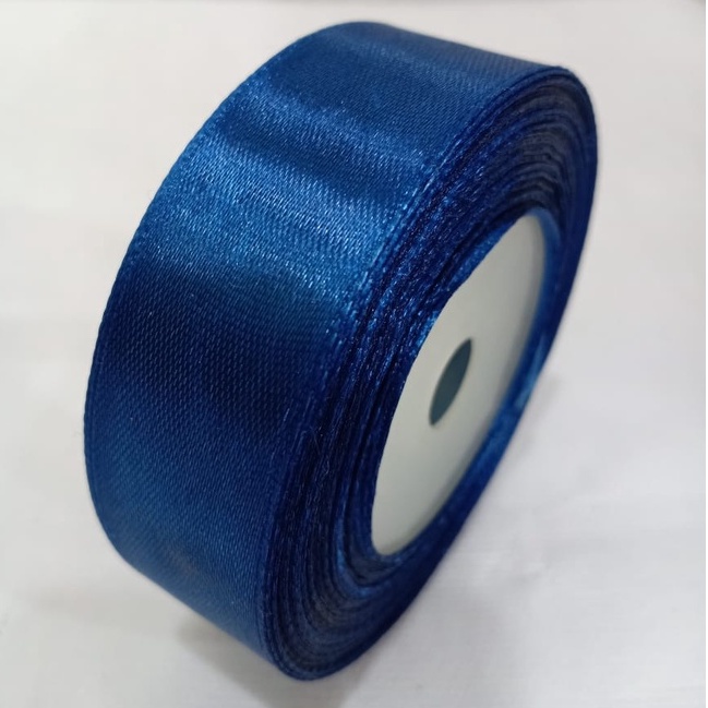 

Pita Satin Biru Dongker Ukuran 1 inch / 2,5cm Per Roll pita hias pita kado pita bucket bunga pita hampers pita besek pita parcel pita souvenir Pita hias rambut pita hias pakaian pita kembang pita Premium