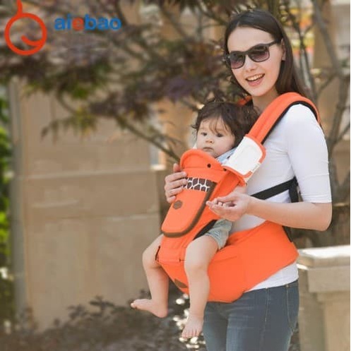 Gendongan Bayi 4 in 1 Hipseat AIEBAO 6626 motif Animal | Baby Carrier