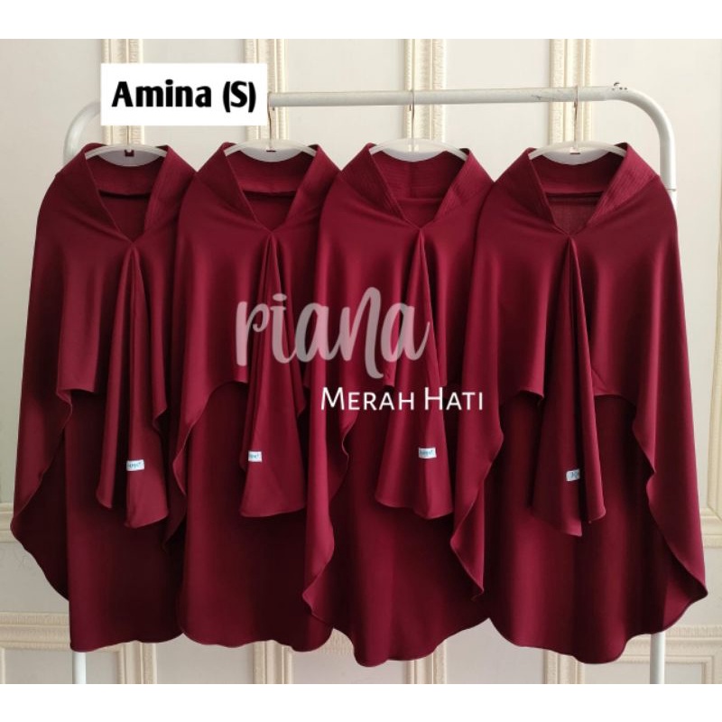 HIJAB RIANA TERNYAMAN-Merah hati