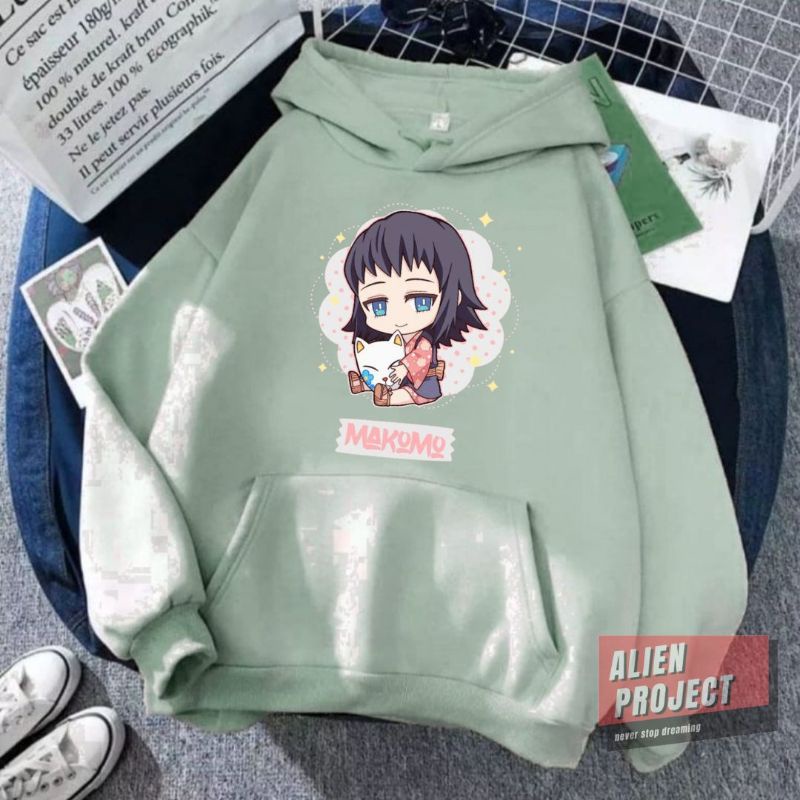Alien Project Hoodie cewek makomo Hoodie wanita Hoodie cewe