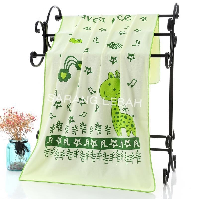 Handuk Bayi Dan Anak Lembut Dan Halus 50x100 cm-Hijau