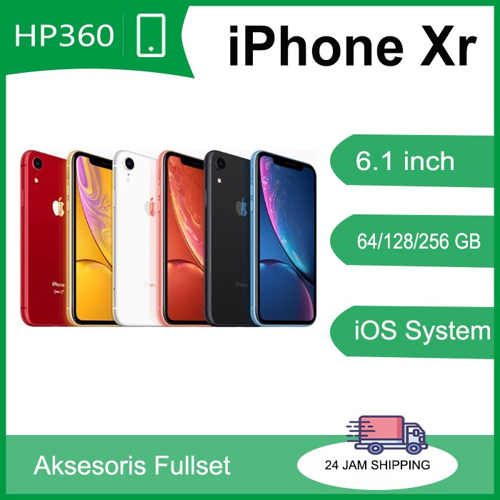 [ Hp / Handphone ] Iphone Xr 64Gb/128Gb/256Gb Second Ex Inter Fullset Mulus 100% Original Bekas /