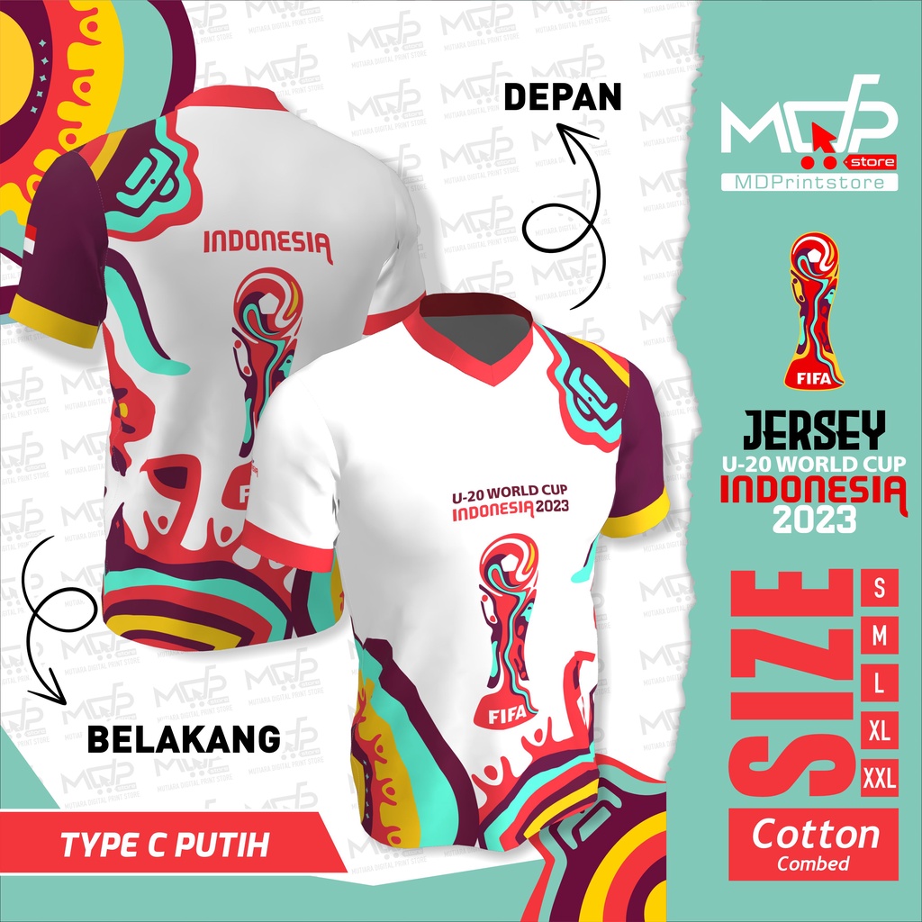 JERSEY PIALA DUNIA U20 C WORLD CUP U20 MDPRINTSTORE