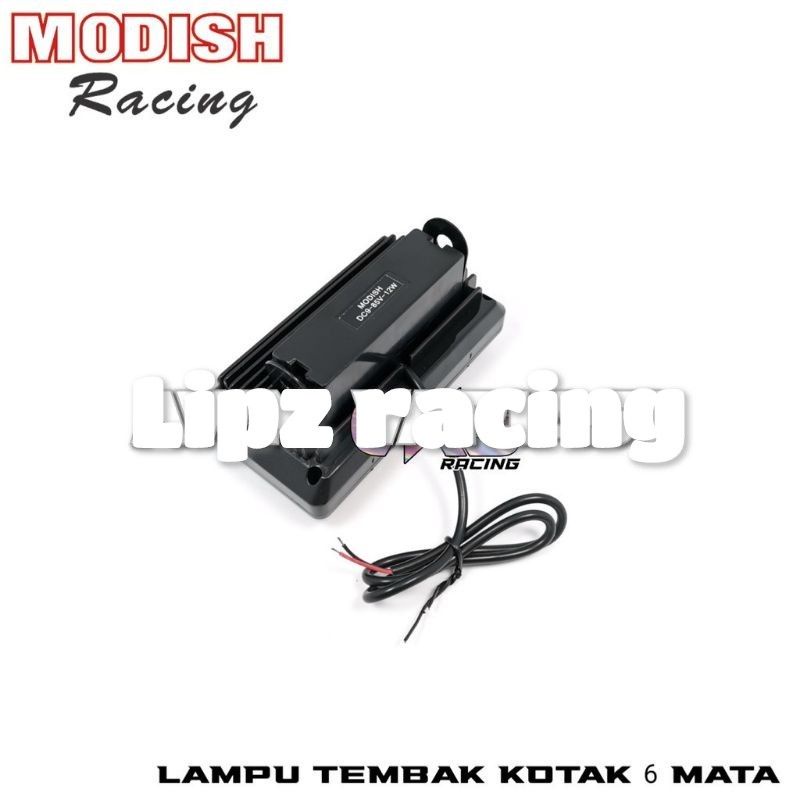 Lampu tembak Cree daymaker kotak 6ata Led high low Flash 3mode