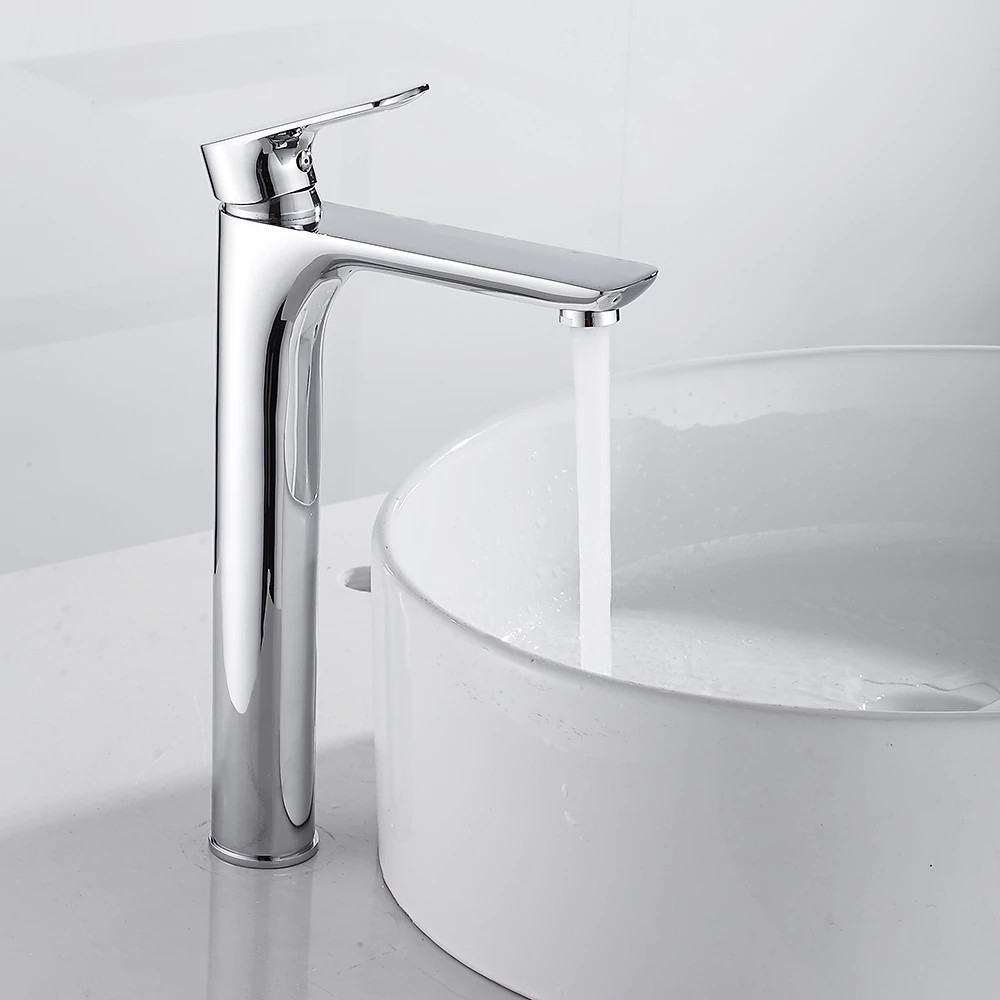 Tall Basin Faucet Modern Counter Top Basin Mixer Taps Bathroom Tall Basin Faucet Modern Counter Top Basin Mixer Taps Bathroom