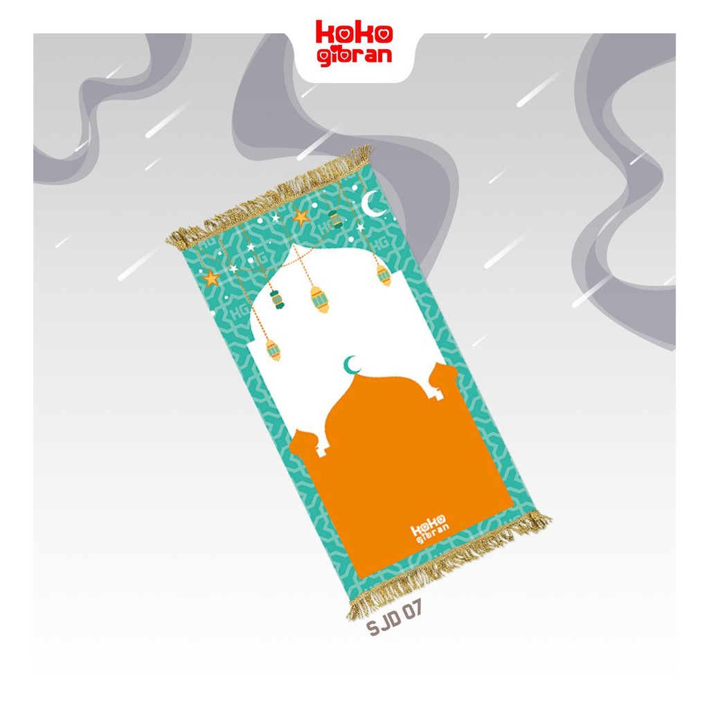 Sajadah Anak Anak - Masjid Warna Hijau Tosca (SJD07)