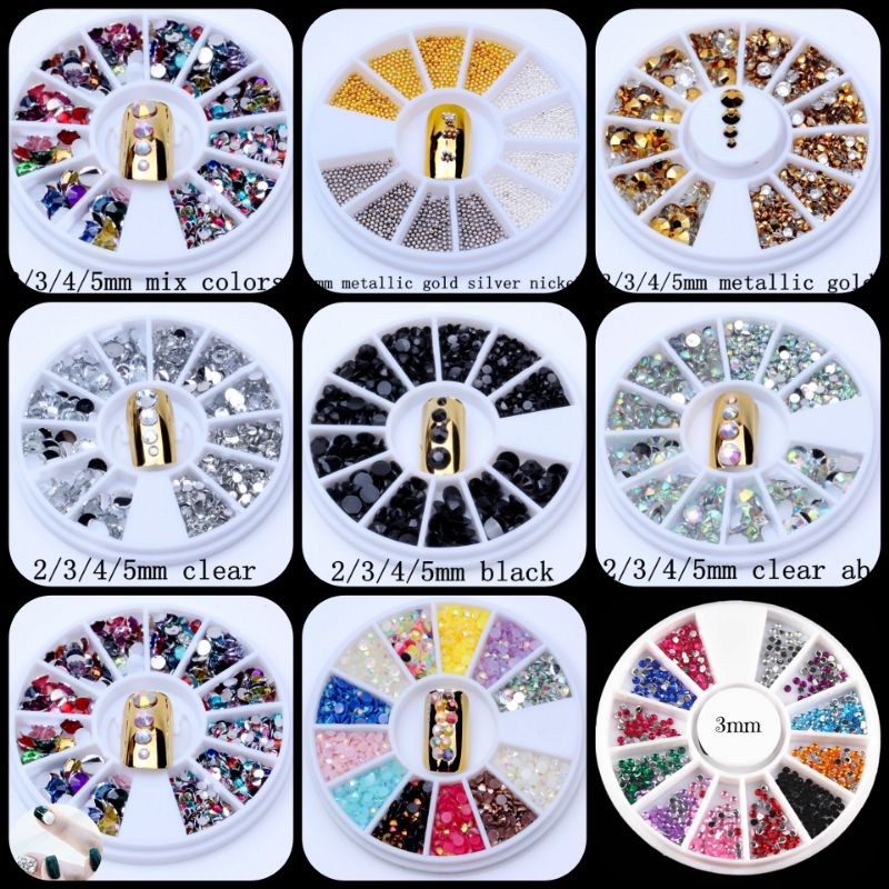 Nail art decoration wheels / Hiasan Kuku Manik Roda Wheel